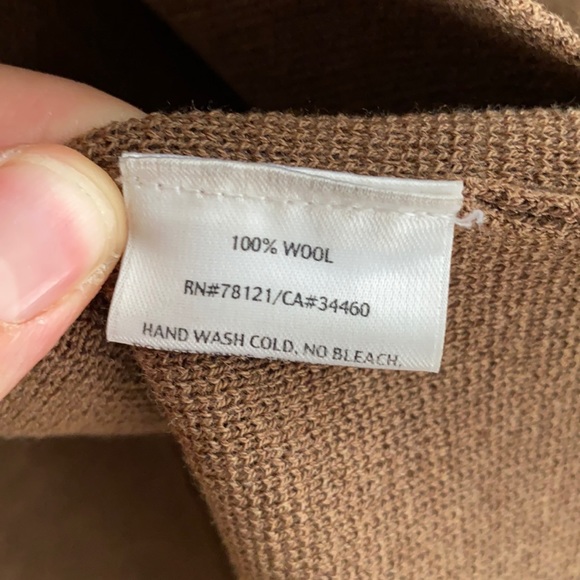 🎉SALE🎉 EILEEN FISHER Wool Cardigan Brown Size Medium - Picture 11 of 15